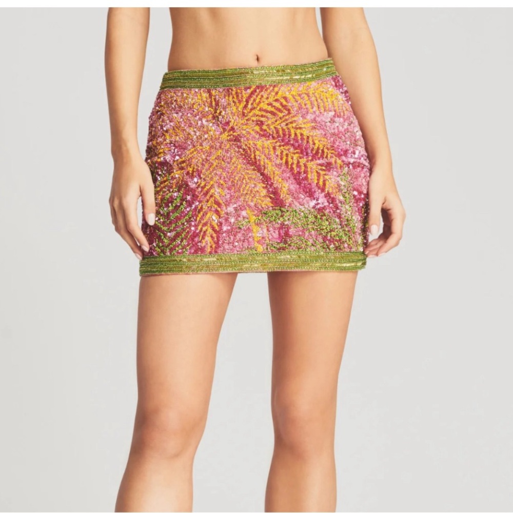 IN SEARCH OF retrofete Zulu skirt tropical palm in size S or M